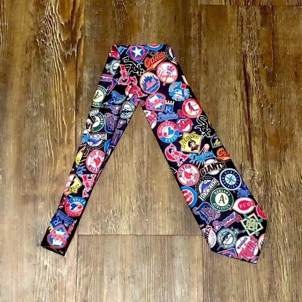 Vintage 1994 MLB Logo Surrey Necktie